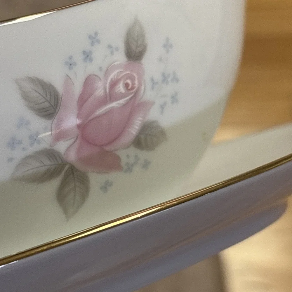 Noritake Japan #6238 Roseville Gravy Boat Rose Gold